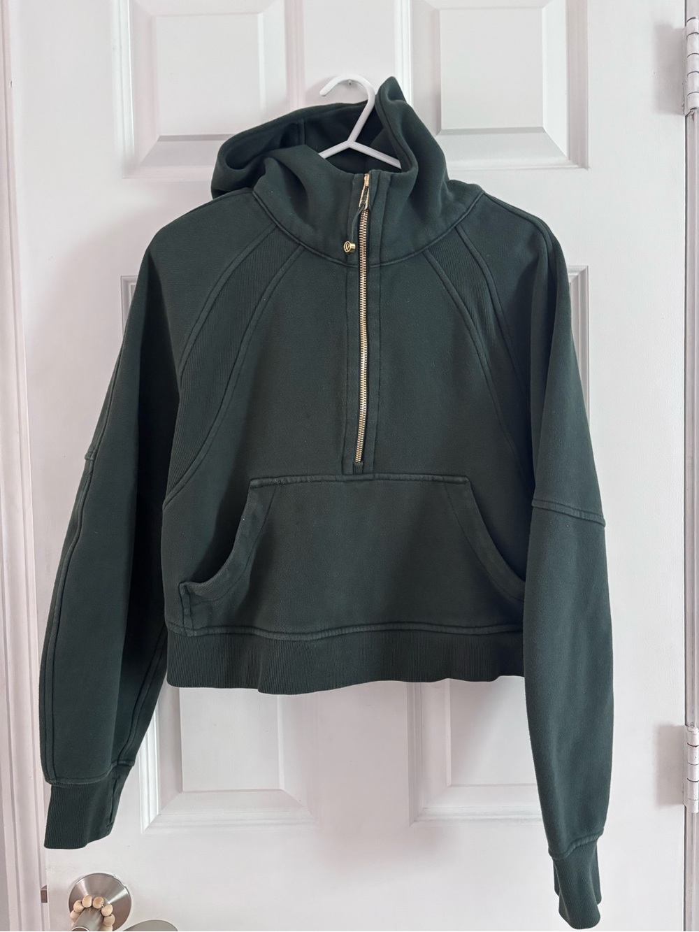 Lulu Lemon Scuba Half Zip - Forest Green Half-Zip Hoodie Sweatshirt